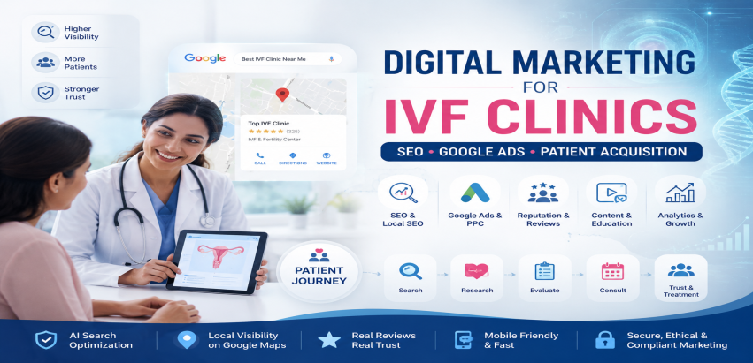Digital Marketing for IVF Clinics: SEO, Google Ads & Fertility Marketing